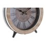 Horloge de table DKD Home Decor Verre Métal Bois MDF (2 pcs) (25 x 8 x 32 cm)