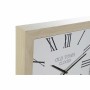Horloge Murale DKD Home Decor Verre Blanc Bois MDF (2 pcs) (42 x 6 x 42 cm)