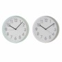 Horloge Murale DKD Home Decor Rose Vert PVC (30 x 4.5 x 30 cm) (2 pcs)