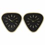 Horloge Murale DKD Home Decor Noir Métal Doré (2 pcs) (40 x 6 x 38 cm)