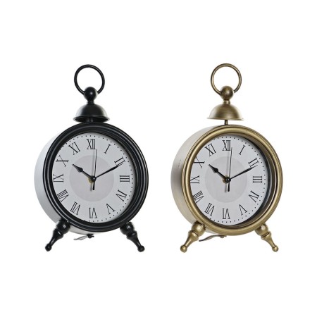 Horloge de table DKD Home Decor Verre Fer (2 pcs) (18.5 x 5.5 x 33 cm)