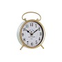 Horloge de table DKD Home Decor Turquoise Métal Doré (16.5 x 4.2 x 23 cm)
