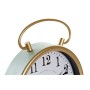 Horloge de table DKD Home Decor Turquoise Métal Doré (16.5 x 4.2 x 23 cm)