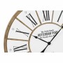 Horloge Murale DKD Home Decor Blanc Marron Bois MDF (2 pcs) (80 x 4.5 x 80 cm)