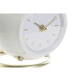 Horloge de table DKD Home Decor Blanc Noir Fer (2 pcs) (16 x 13 x 18 cm)