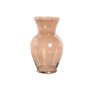 Jarrón Home ESPRIT Ambar Cristal Moderno 16 x 16 x 27 cm