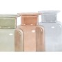 Vase Home ESPRIT Bleu Vert Ambre Verre 14,5 x 14,5 x 26,5 cm (3 Unités)