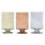 Vase Home ESPRIT Bleu Vert Ambre Verre Moderne 12,5 x 12,5 x 20 cm (3 Unités)