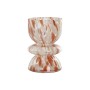 Jarrón Home ESPRIT Crema Terracota Cristal Moderno 16 x 16 x 24 cm