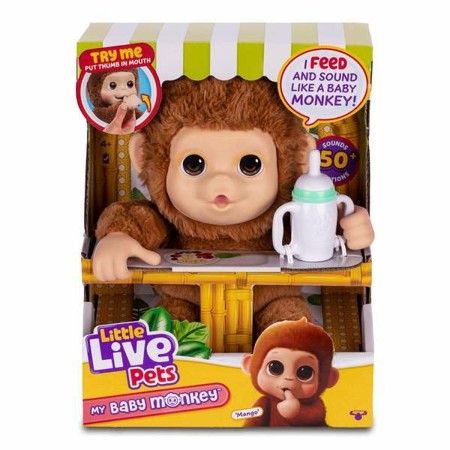 Animal de Compagnie Interactif Famosa My Baby Monkey Little Live Pets