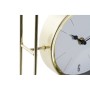 Horloge de table DKD Home Decor Verre Doré Métal (21.8 x 6 x 21.8 cm)