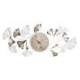 Horloge Murale DKD Home Decor Volets Doré Métal Blanc Bois MDF (109 x 6 x 59 cm)