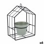 Macetero con soporte Vinthera Moa Verde Metal 20 x 13 x 27 cm (6 Unidades)