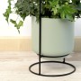 Macetero con soporte Vinthera Moa Verde Metal 18 x 18 x 39 cm (6 Unidades)