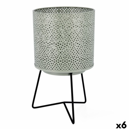 Macetero con soporte Vinthera Moa Verde Metal 17 x 17 x 29,5 cm (6 Unidades)