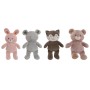 Jouet Peluche Home ESPRIT Marron Gris Rose Polyester Animal 28 x 22 x 32 cm (4 Unités)