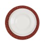 Dessous d'Assiette Versa Serpentine Rouge Métal 33 x 1,5 x 33 cm