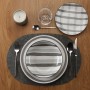 Assiettes Versa Anette Gris Porcelaine 18 Pièces