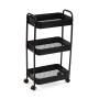 Estantería de Baño Versa Negro 30 x 76 x 46 cm