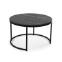 Jeu de 2 tables Versa Aurea 48 x 48 x 42 cm 80 x 80 x 48 cm