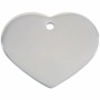 Placa identificativa Imarc Heart Plateado