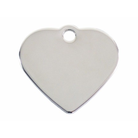 Placa identificativa Imarc Heart Plateado
