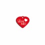 Plaque d'identification Imarc Heart Rouge