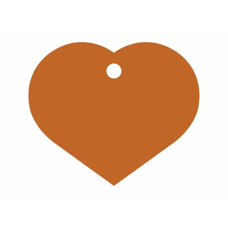 Placa identificativa Imarc Heart Naranja
