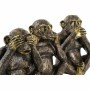 Figurine Décorative DKD Home Decor Singe Résine Colonial (3 pcs)