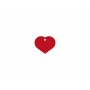 Placa identificativa Imarc Heart Rojo