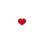 Plaque d'identification Imarc Heart Rouge