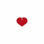 Placa identificativa Imarc Heart Rojo