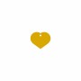 Placa identificativa Imarc Heart Amarillo Dorado