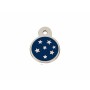 Placa identificativa Imarc PetScribe Passion Azul Plateado