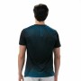 Camiseta de Manga Corta Hombre Drop Shot Abian Campa Negro Pádel