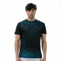 Camiseta de Manga Corta Hombre Drop Shot Abian Campa Negro Pádel