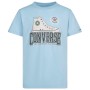 T shirt à manches courtes Enfant Converse Script Sneaker Gfx Bleu ciel