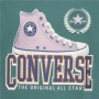 T shirt à manches courtes Enfant Converse Script Sneaker Gfx Sse Cyan