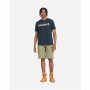 T-shirt à manches courtes homme Timberland Kennebec River Camo Linear Logo Bleu