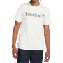 Camiseta de Manga Corta Hombre Timberland Kennebec River Camo Linear Logo Blanco