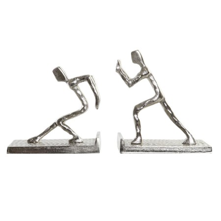 porte-livre DKD Home Decor Aluminium (2 pcs) (16 x 8.4 x 15 cm)