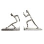 porte-livre DKD Home Decor Aluminium (2 pcs) (16 x 8.4 x 15 cm)
