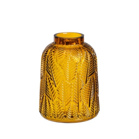Vase Ambre verre 15 x 15 x 20 cm