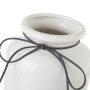 Vase Blanc Gris Céramique 13,8 x 13,8 x 22 cm