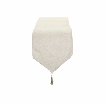 Chemin de Table DKD Home Decor Crème Polyester (35 x 135 x 1 cm)