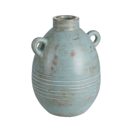 Jarrón Turquesa Terracota 29 x 31 x 40 cm
