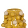 Jarrón Amarillo Blanco Cerámica 21 x 21 x 26 cm