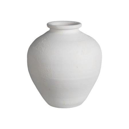Vase Blanc Céramique Terre cuite 34 x 34 x 37 cm