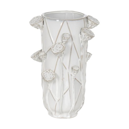 Vase Blanc Céramique 25,5 x 24 x 41 cm