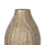 Vase Beige Doré Fer 16 x 16 x 30 cm